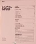 Harig-Harig 612 618 Install Operations Parts Manual 1986-612-618-02